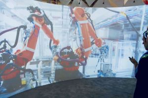 Introducing the modular and mobile 360° show-cinema for KUKA AG.