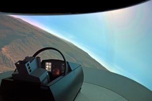 Saab JFIST® integrated domeprojection.com® auto-calibration